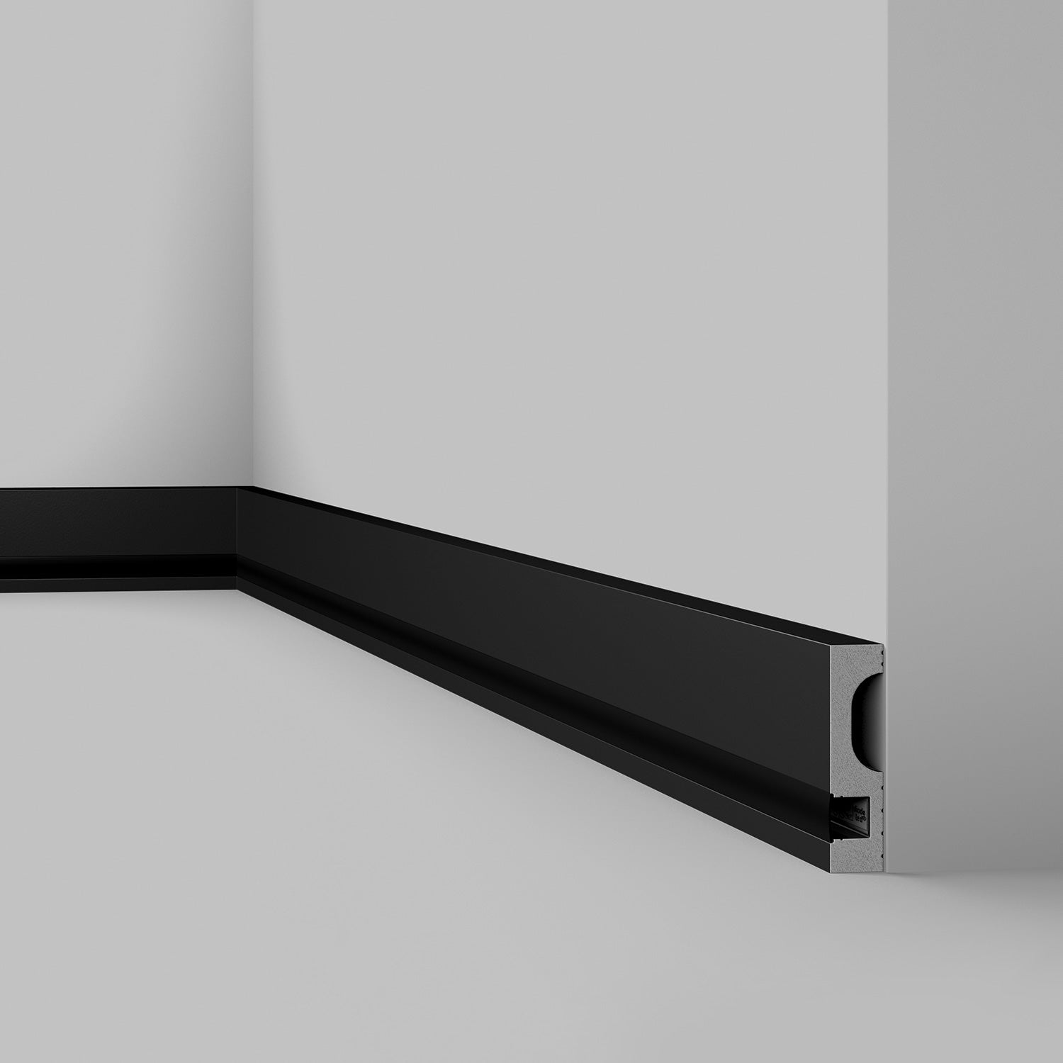 Plinthe NMC WALLSTYL IL11 BLACK Moulure décorative Moulure en stuc Éclairage indirect - 4