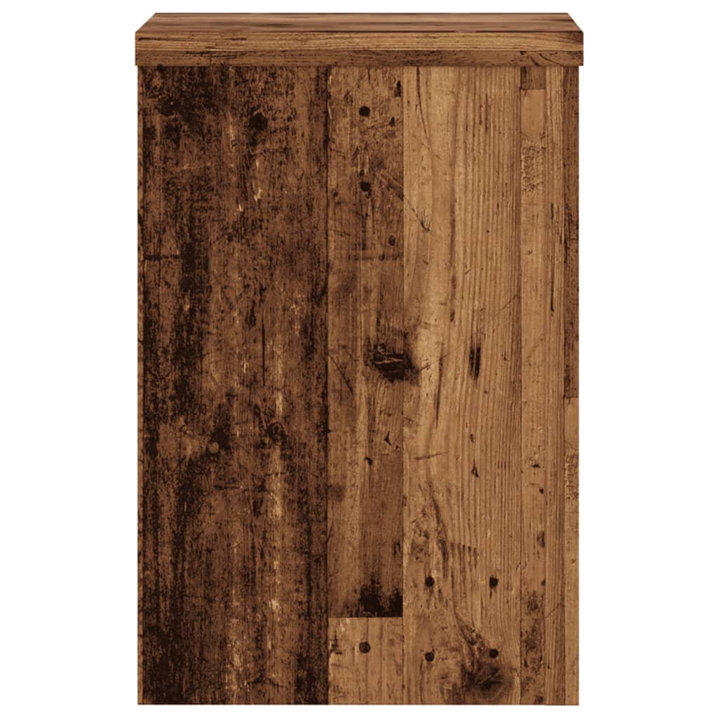 Support de plantes, 2 pièces, bois ancien, 20 x 20 x 30 cm - 6