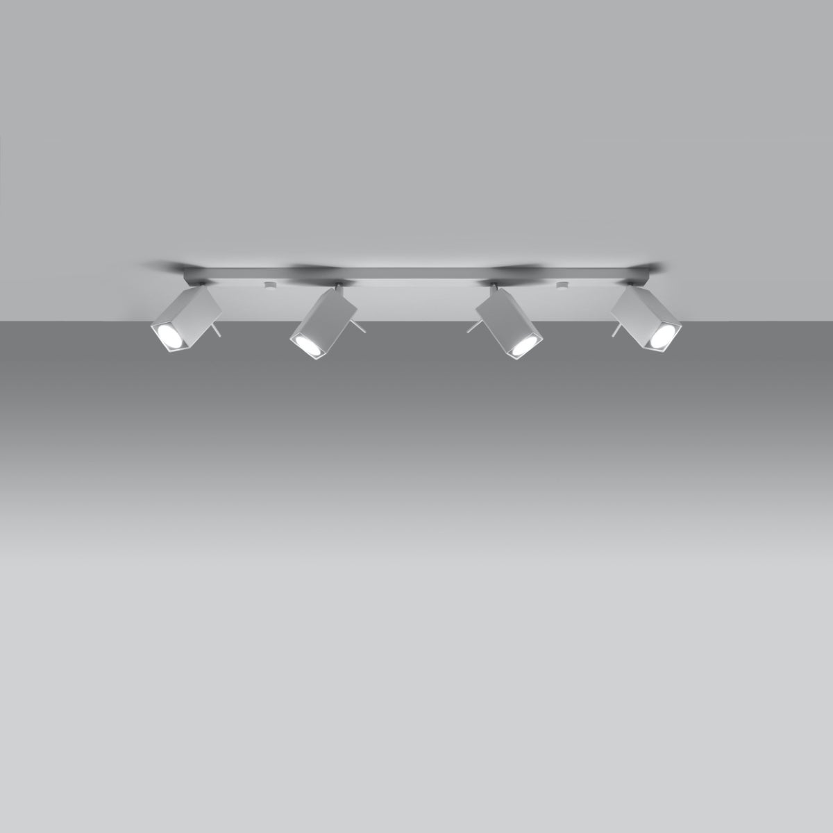 Plafon BRIOW 4L biały LED 3000K - 80x6x16cm Sollux