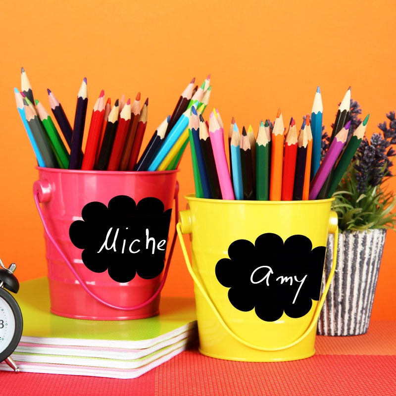 Adesivo etichette lavagna 3 - Sticker adesivo - adesivi murali - 25x25cm - 3