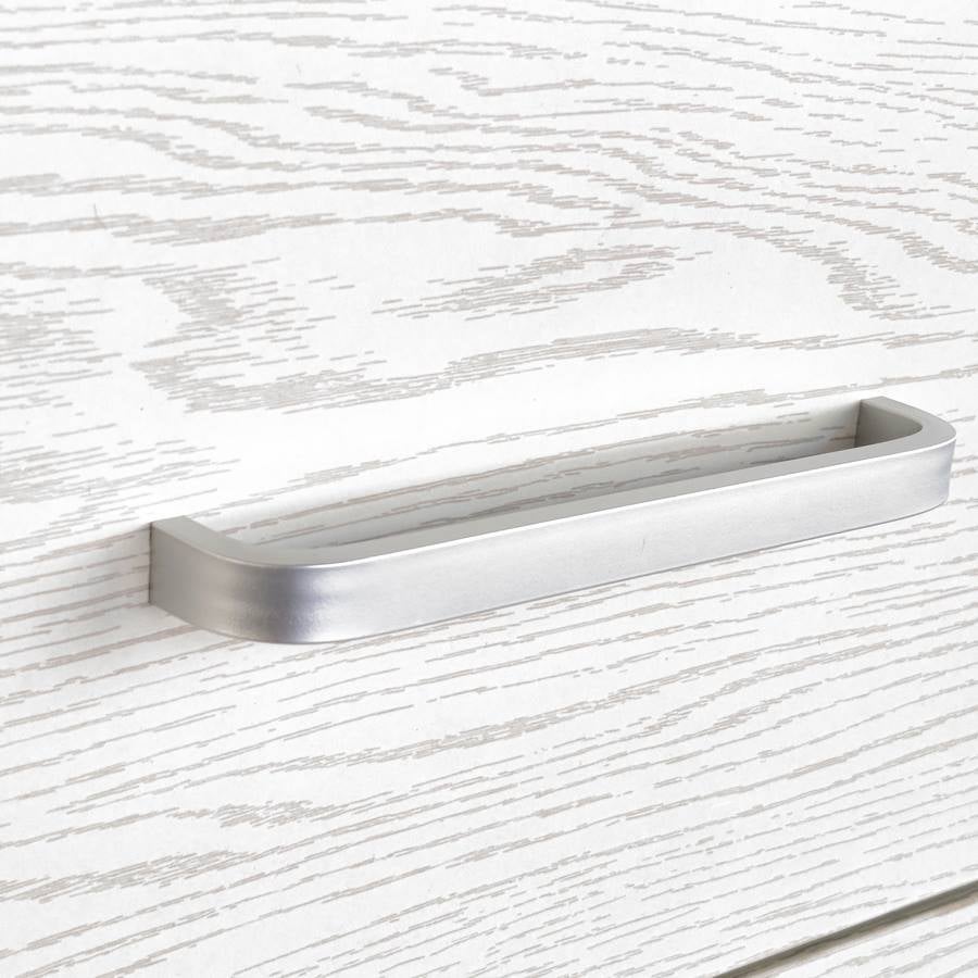 Mobile cassettiera in legno 6 cassetti rovere sbiancato 68x40x115 cm - 4