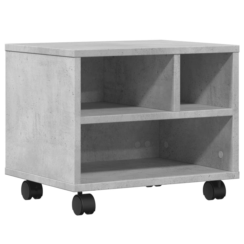 Supporto stampante 3 livelli nero 43x48x64 cm