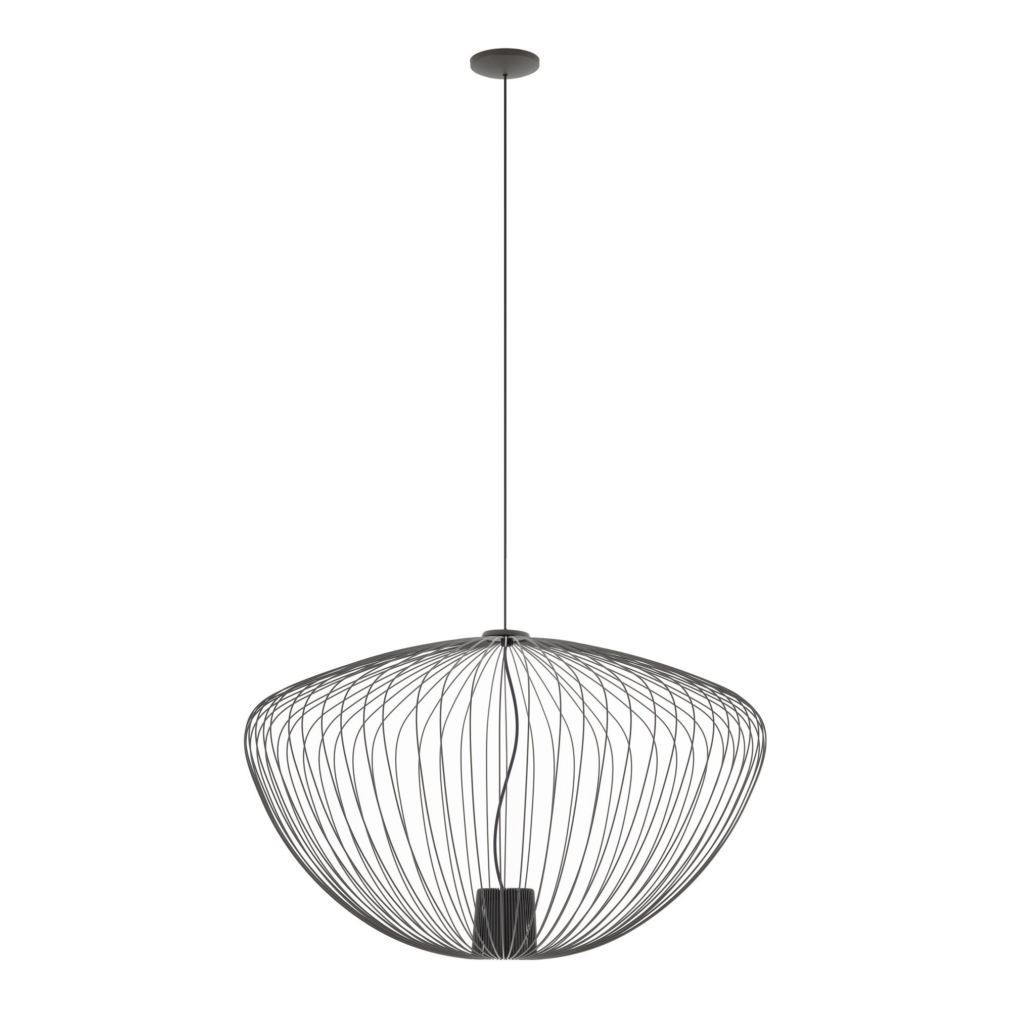 Lampa wisząca Pumpkin L ciemny szary 1xGU10x10W industrialna wym: 200 x 70 x 70 cm metal Nowodvorski Lighting