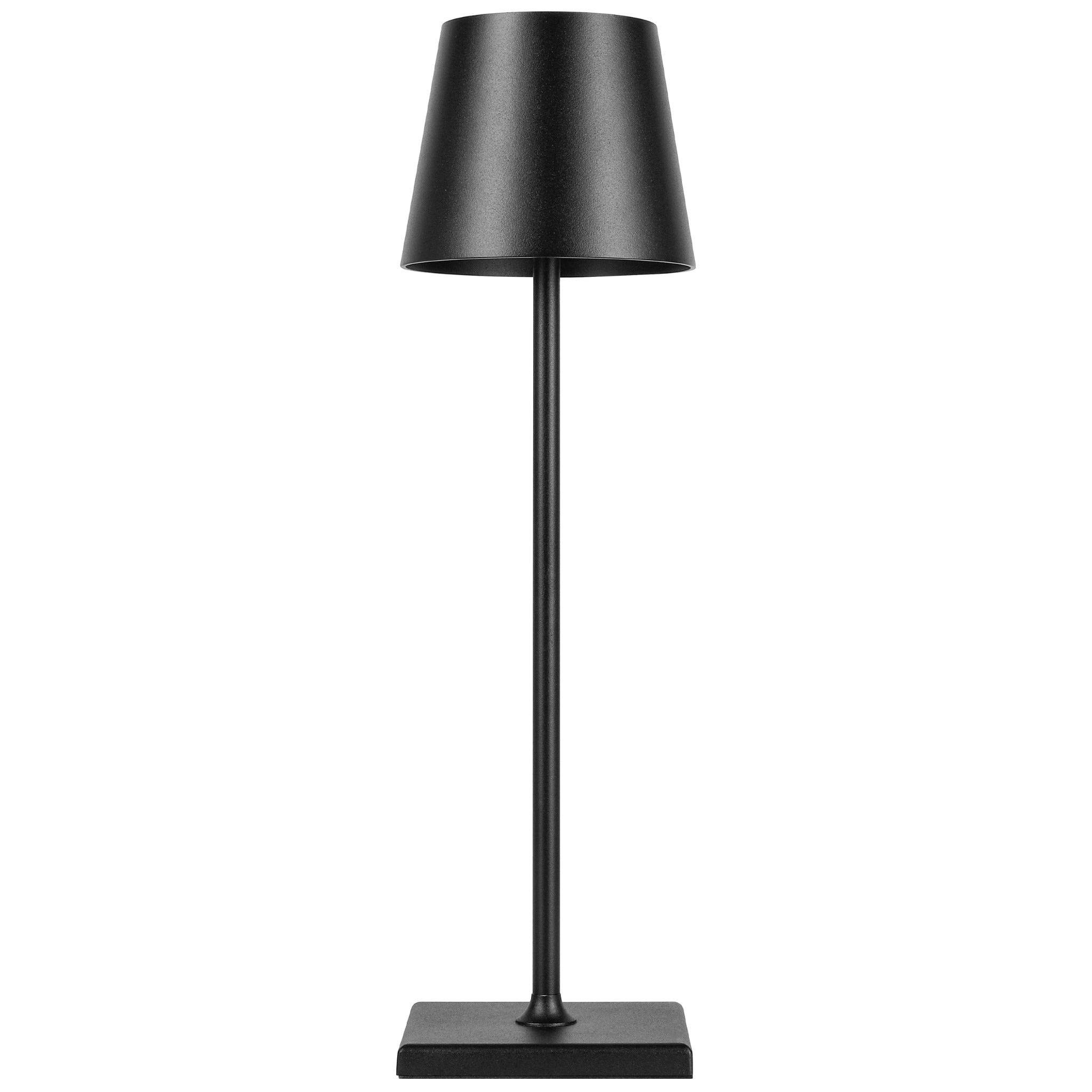 Lampka biurkowa stołowa LED Solio 3W neutralna biel 4000K akumulatorowa szkolna nocna czarna MasterLED