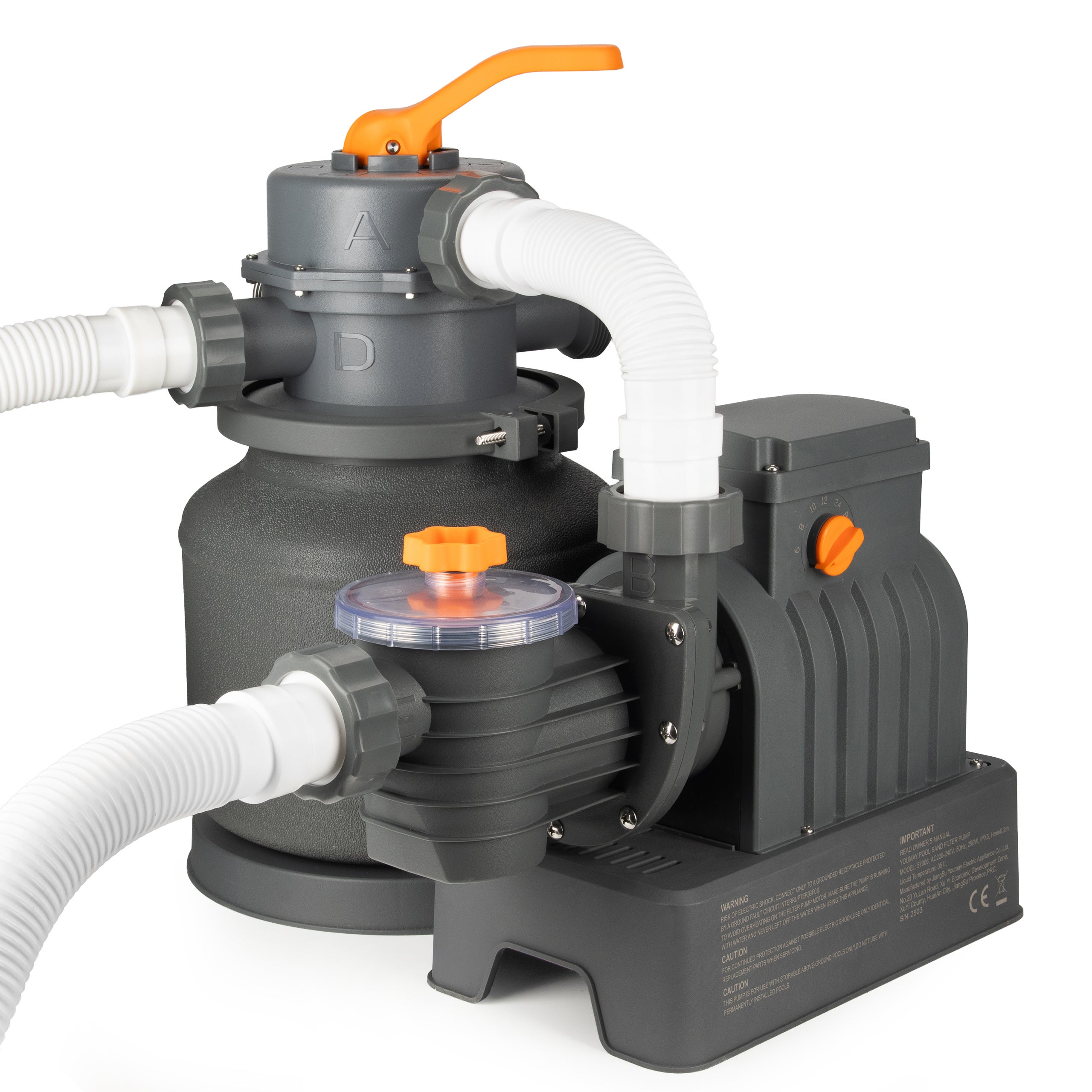 COIL Pompa piaskowa do basenu Bestway Intex. wydajność 8705l/h 250W + węże - 2