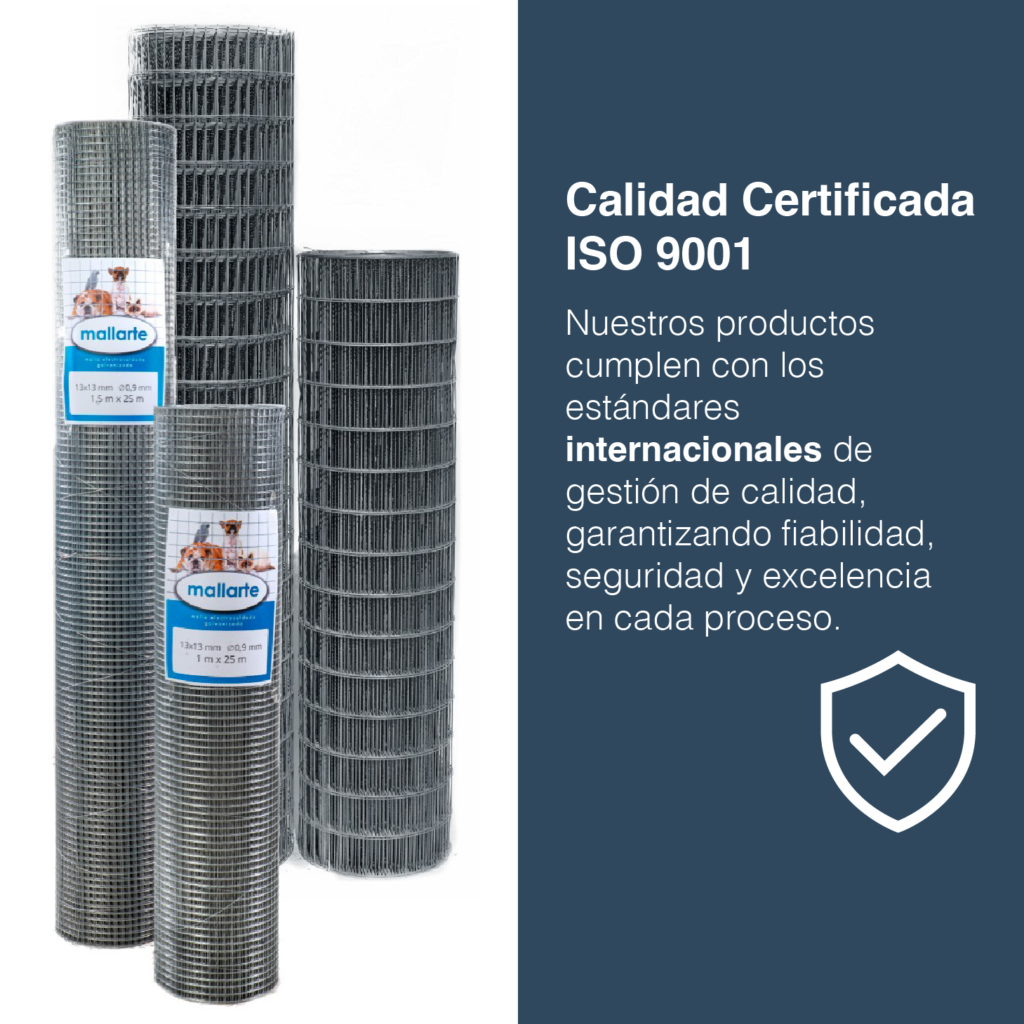 MALLARTE | Rete Elettrosaldata 19/19/1.40mm | Rotolo da: 1m | Colore: grigio | Diametro: 1,4 mm - 4