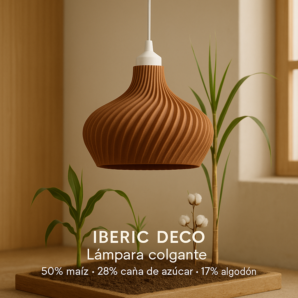 Lámpara de techo modelo DAILA BBB Beige /cable blanco /floron blanco - 7