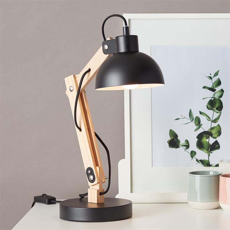 BRILLIANT Crosstown lampa wisząca 4 płomienie ciemne drewno / czarny Oprawy wewnętrzne, oprawy wiszące, seria | 4x A60, E27, 40W, nadaje się do standa - 3