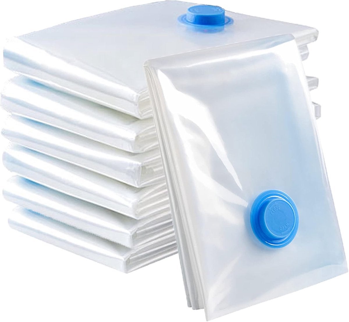 Lot De 6 Housses De Rangement Sous Vide XXL Figg – Sacs 100 X 80 Cm Pour Aspirateur