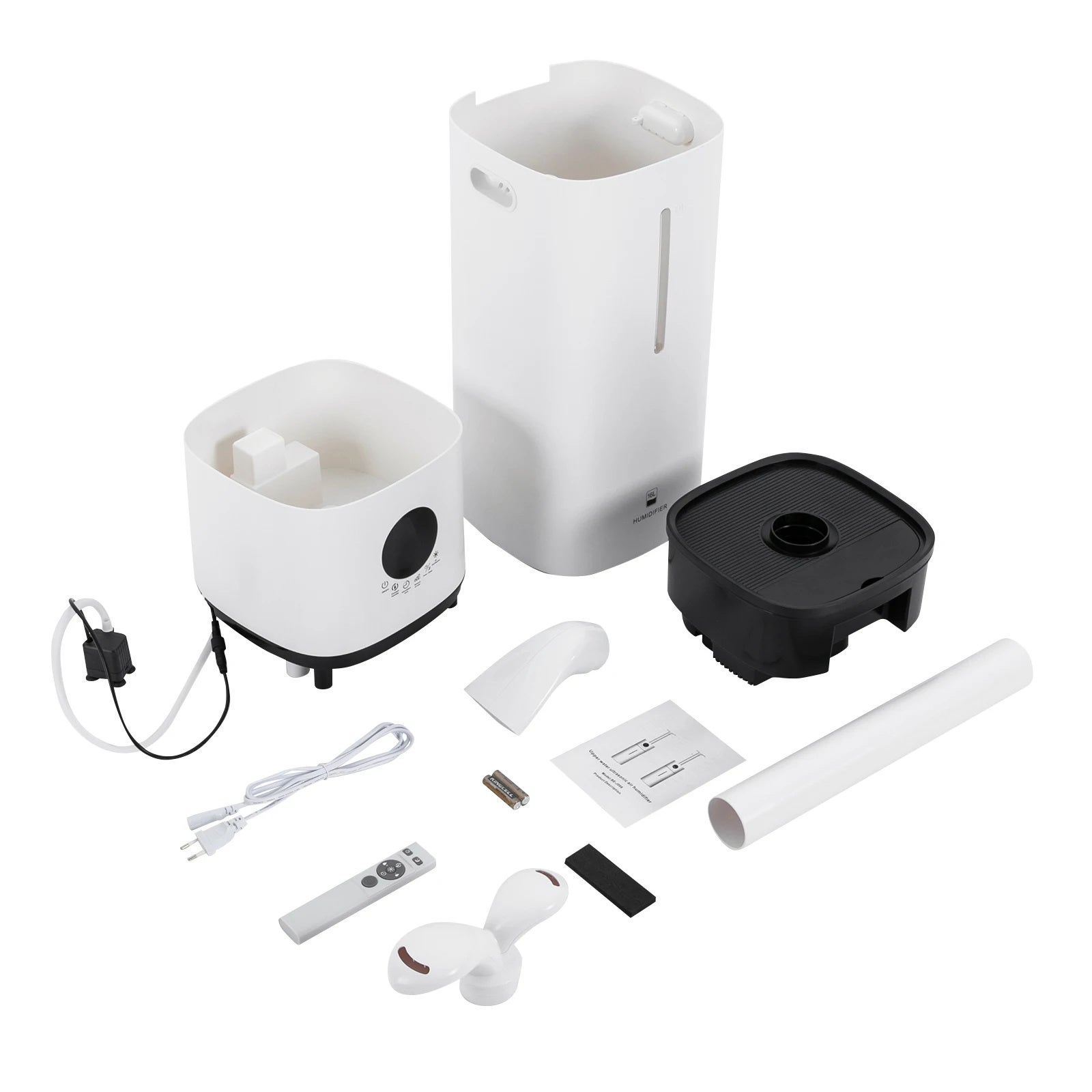 Umidificador de ar industrial 16L grande capacidade 220V, máquina de pulverização inteligente para umidificação comercial, escritórios, armazéns - 9