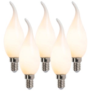 Lot De 2 Ampoules LED E14 Bougie - 3W, RGB + Blanc Chaud, Dimmable - Couleurs Changeantes