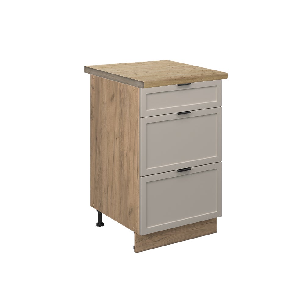 Vicco Szafka dolna do kuchni Fame-Line, GreyBeige, 50 cm , BP Dąb
