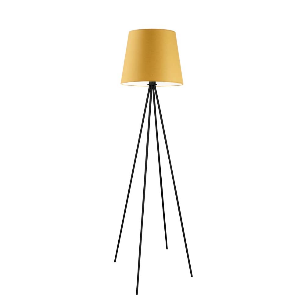 Lampa stojąca podłogowa trójnóg z abażurem stożek SOLARIS