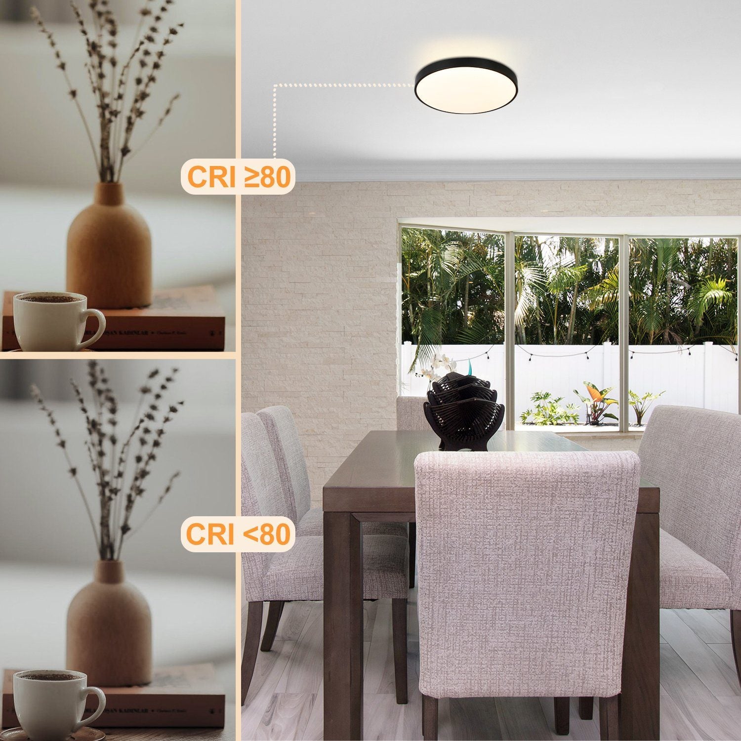 ZMH Luzes de teto LED modernas para sala de estar, banheiro, cozinha, quarto, corredor - 3
