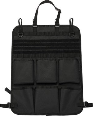 Organizer per sedile anteriore auto, per documenti, laptop, ufficio, multi scomparto con portabicchieri e cinghia regolabile, per auto, camion, furgoni
