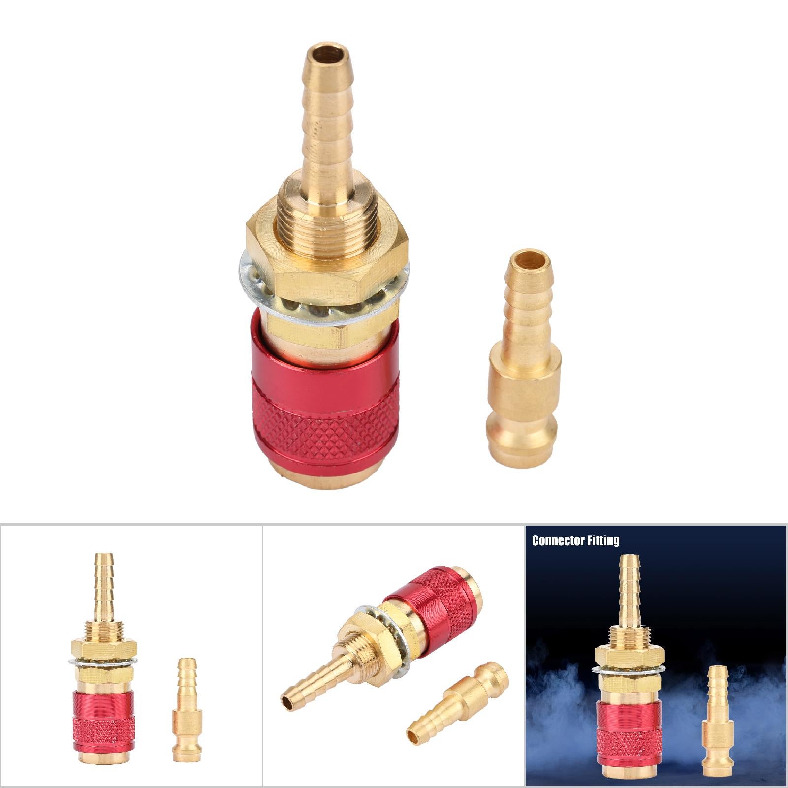 Connettore rapido gas-acqua M6 per saldatura MIG TIG, attacco torcia per saldatura rossa - 6