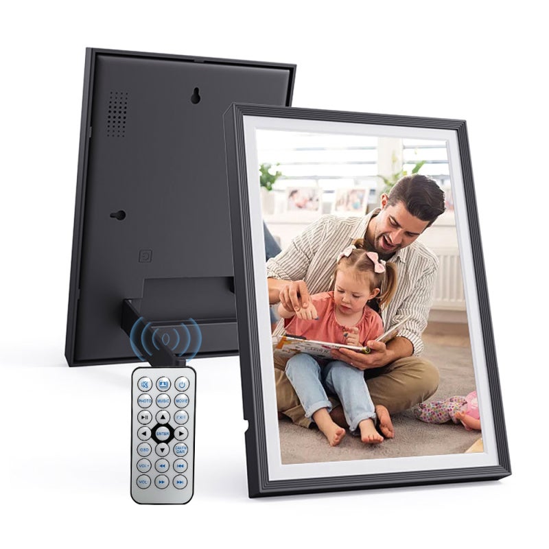 Cadre photo numérique standard de 10,1 pouces, écran IPS haute