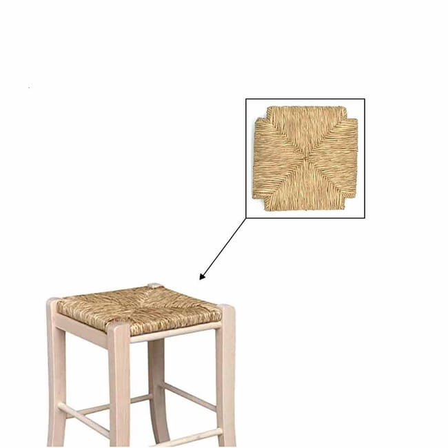 Ricambio in paglia per sgabello quadrato 30X30 mod (772) Leroy