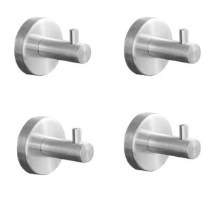Set di 4 ganci a ventosa da parete per bagno, ventosa, porta asciugamani, utensili da cucina, doccia, finestre, piastrelle di vetro, chiavi, appendiab | Leroy Merlin