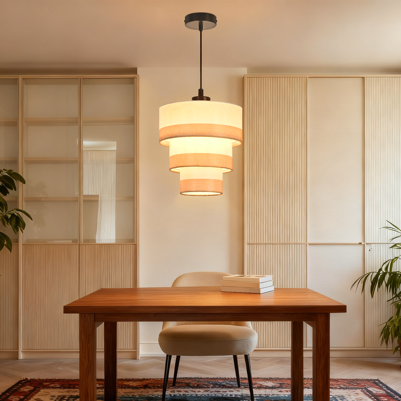 ZMH Lampa wisząca do jadalni w stylu vintage E27 (żarówka nie jest dołączona) - 8