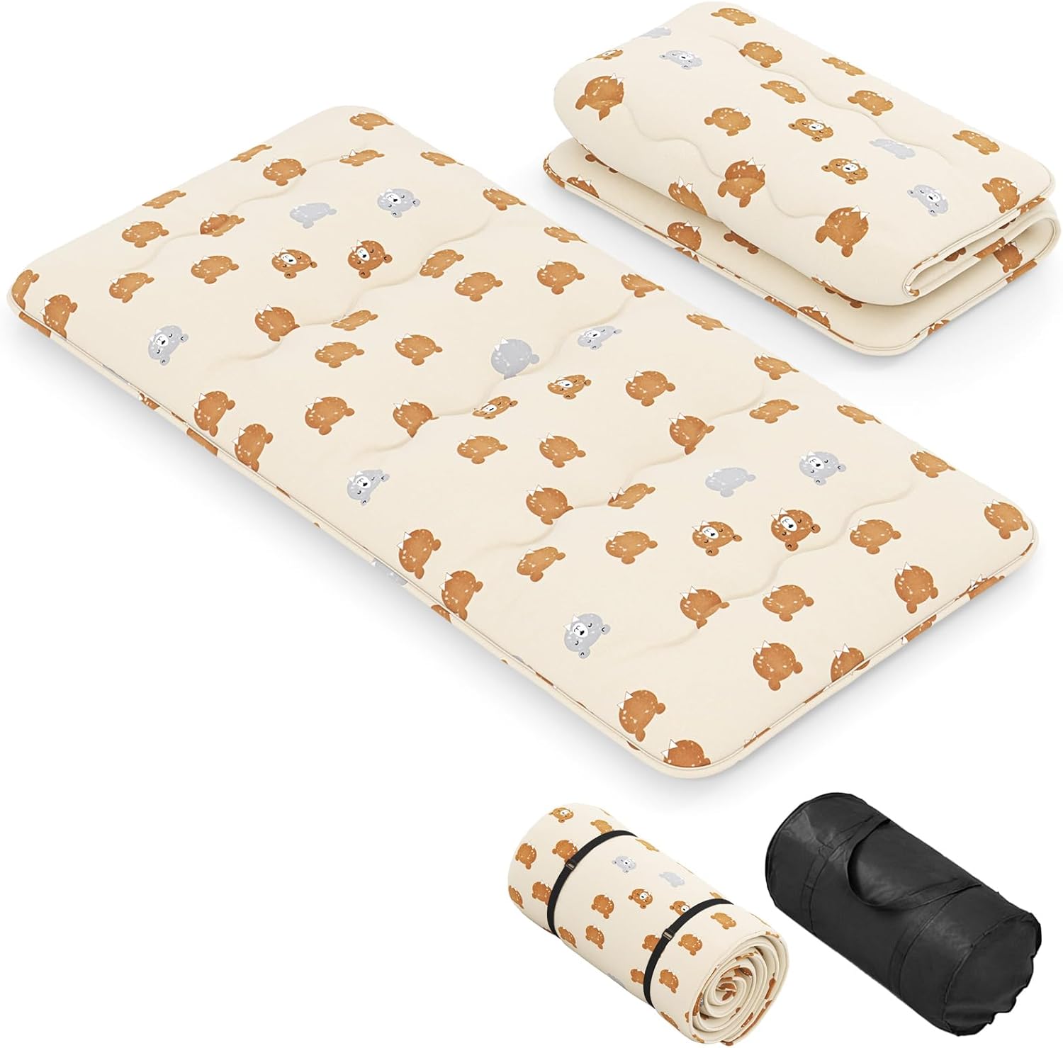 FZKun Matelas Futon Pliable 1 Place, Matelas de Sol Japonais Portable FZKun Matelas Futon Pliable 1 Place, Matelas de Sol Japonais Portable