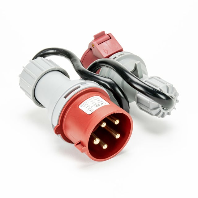 Rosso CEE 32A (m) a rosso CEE 16A (f)