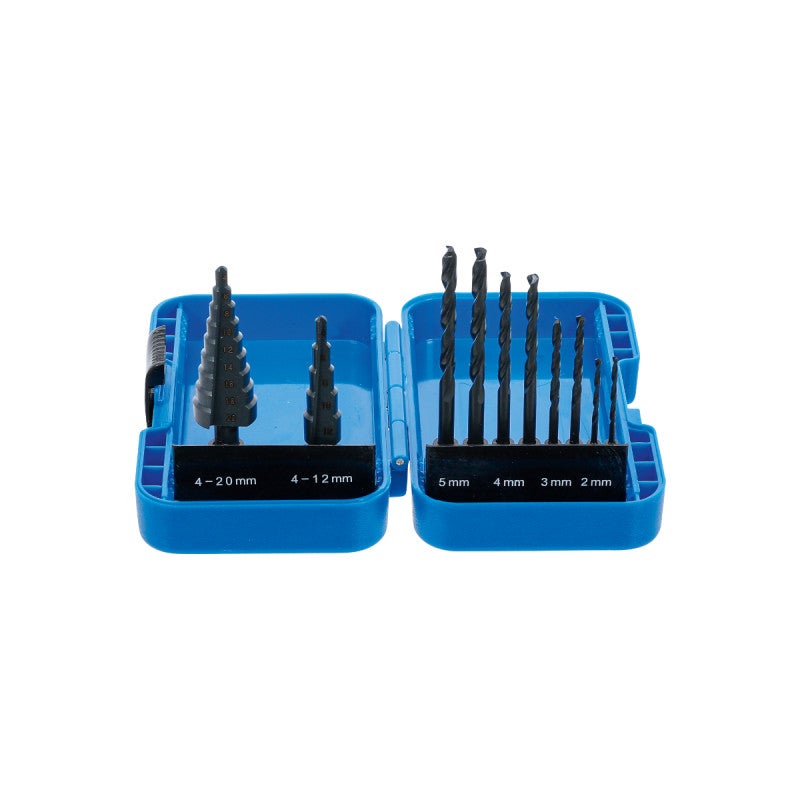 Set Punte A Gradino HSS In Titanio 6-60 Mm – Per Metallo, Legno, Plastica E PVC, 13 Misure In Una Punta Conica