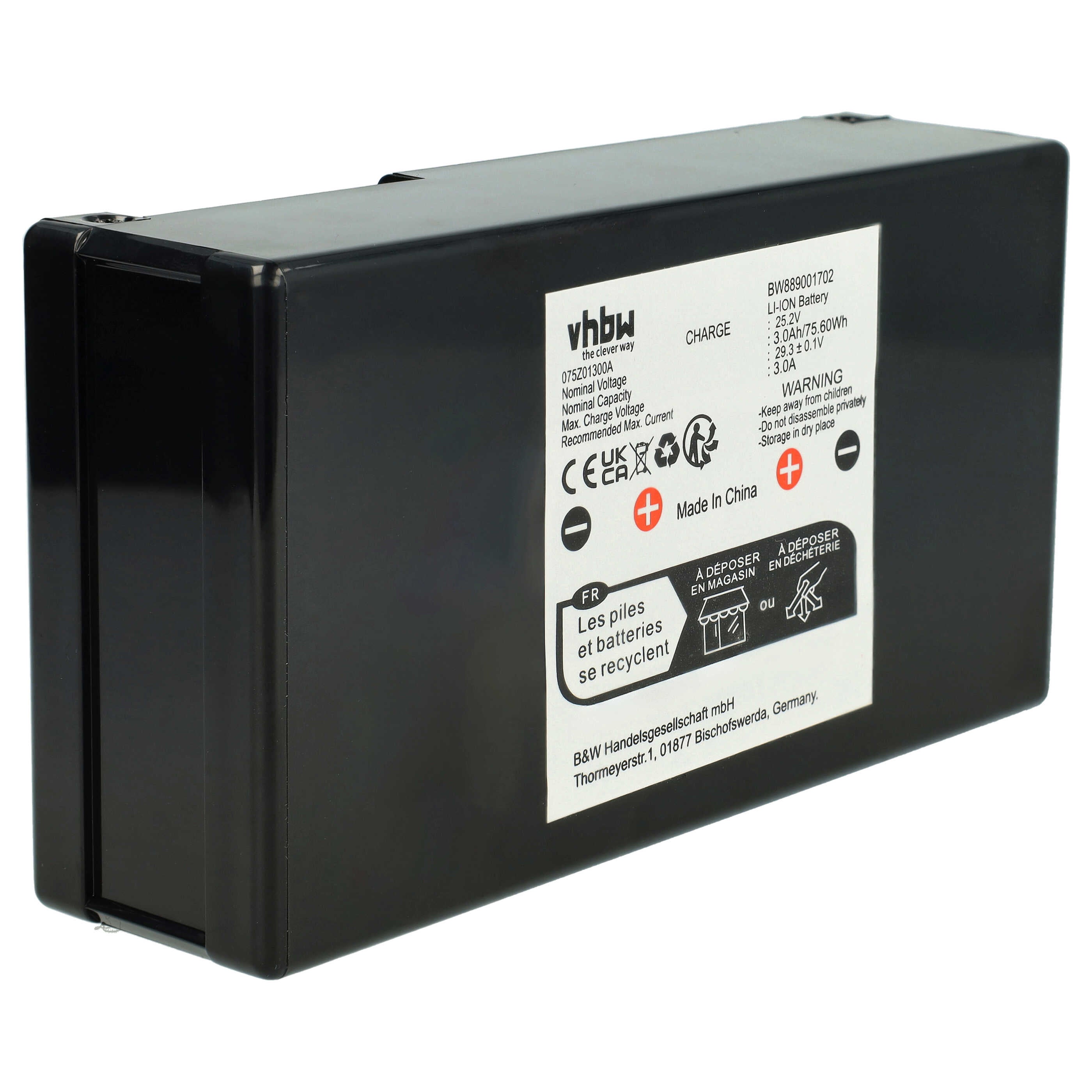 Remplacement Stiga Autoclip Batterie 25,2V 3400mAh Li-ion Compatible Stiga Autoclip - Remplace 1126-1032-01 - Pour Robot Tondeuse Tondeuse Batterie