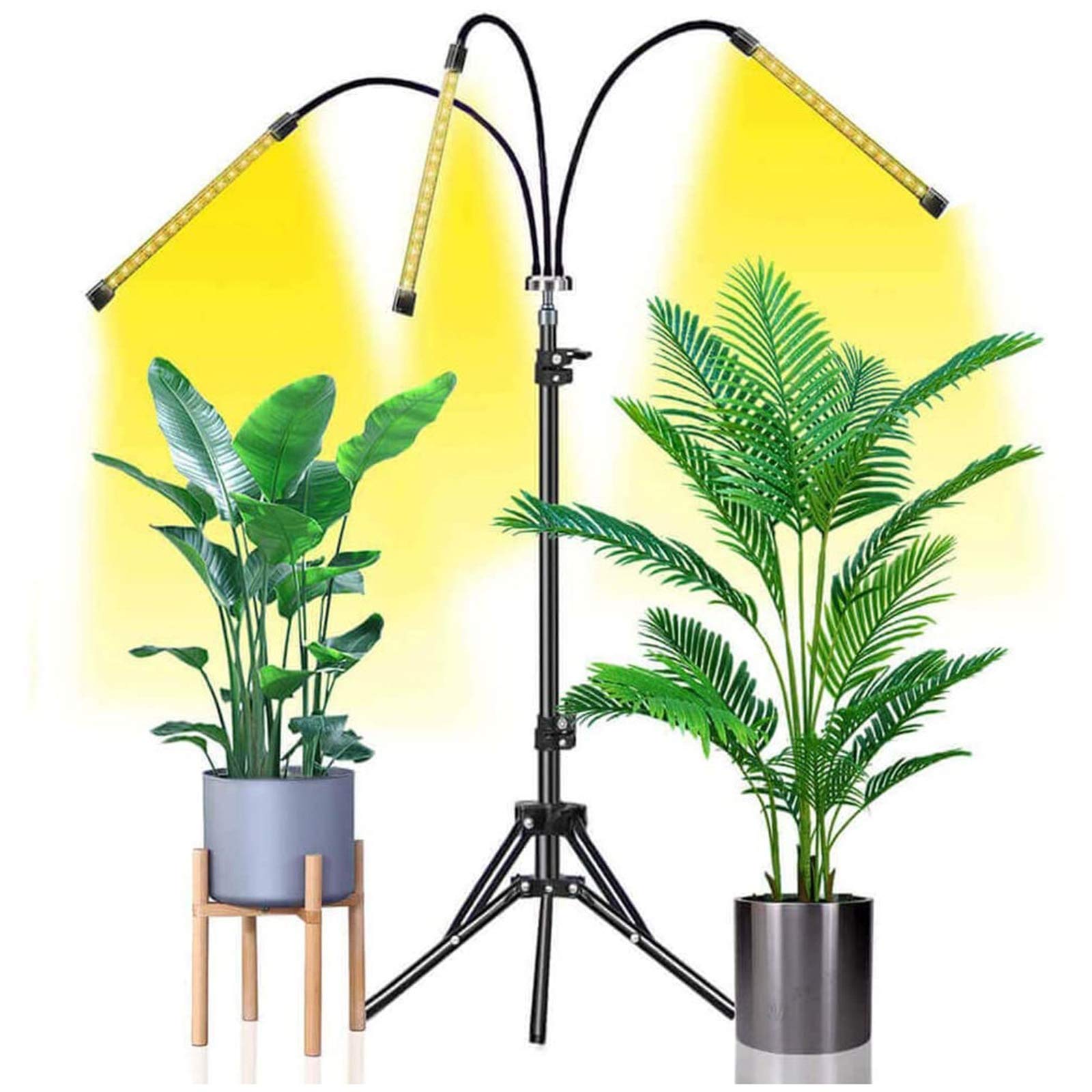 Tempas Suspension Réglable Vintage 3 Lampes Lustre Abat - Jour Cage en Fer Blanc Lampe de