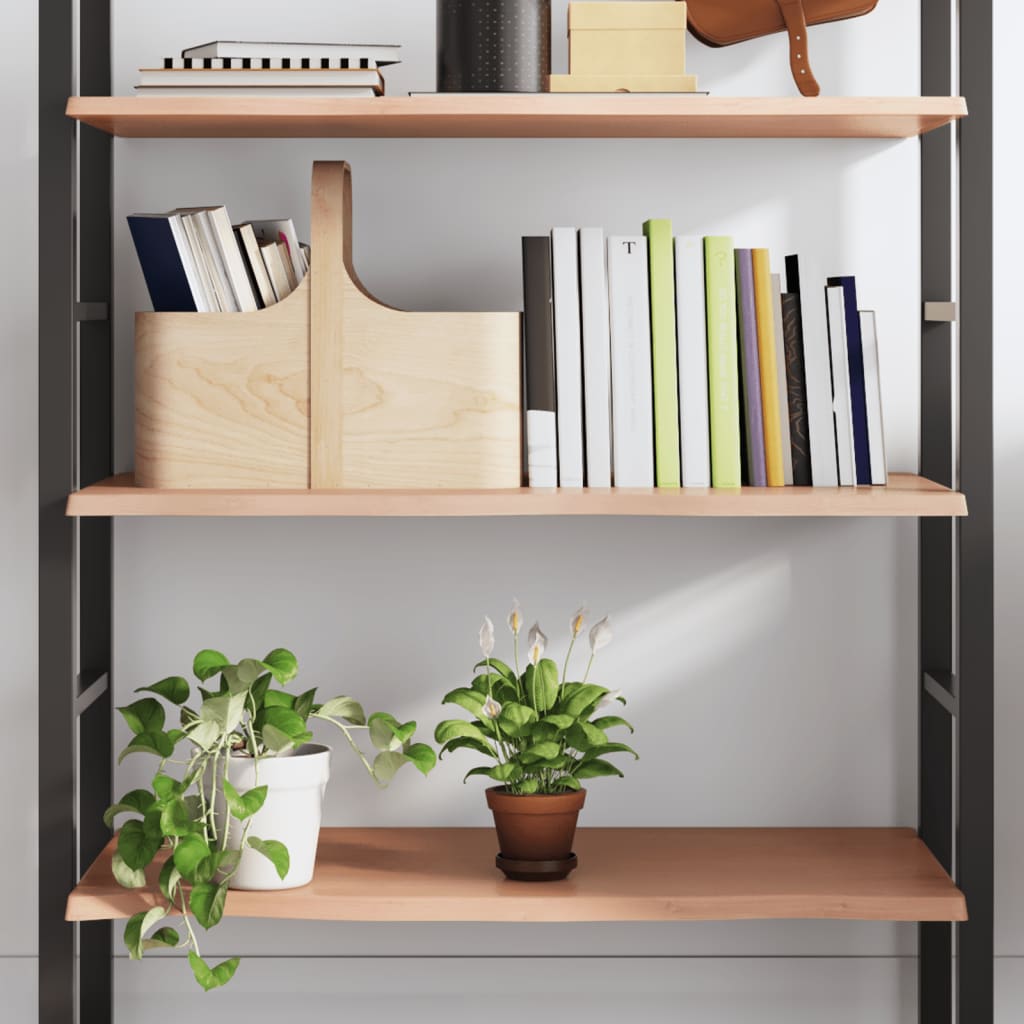Etagère murale en bois de chêne traité marron clair 100x40x2 cm- COMFORTXL - 2