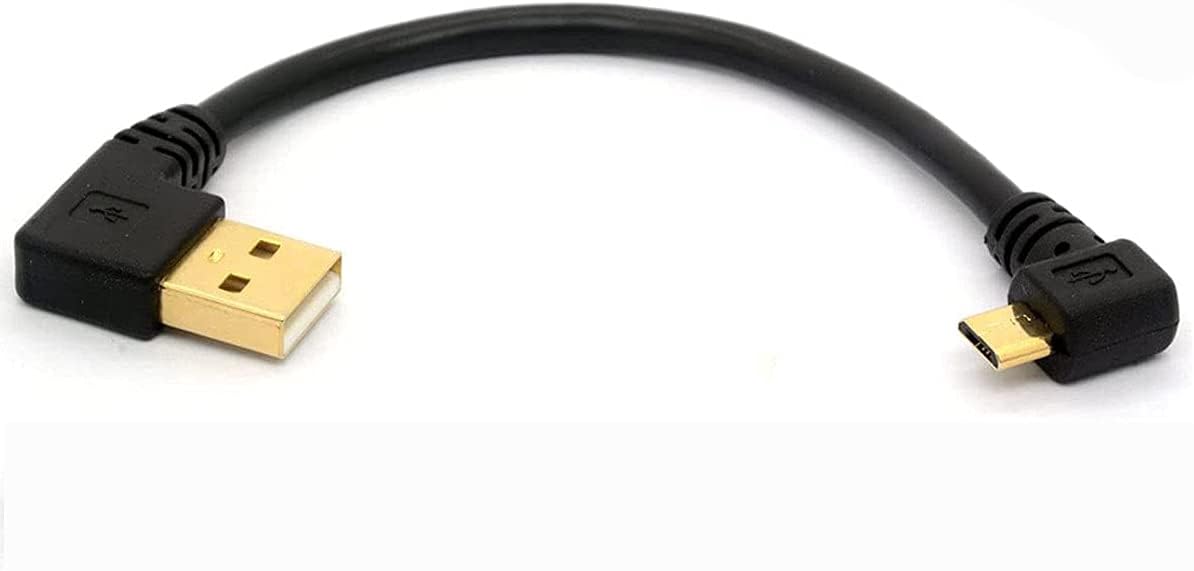Cavo Mini USB Angolato 90° Sinistro 1,5m – Da Mini USB B A USB 2.0 Maschio, Per GPS, Dash Cam, Fotocamera