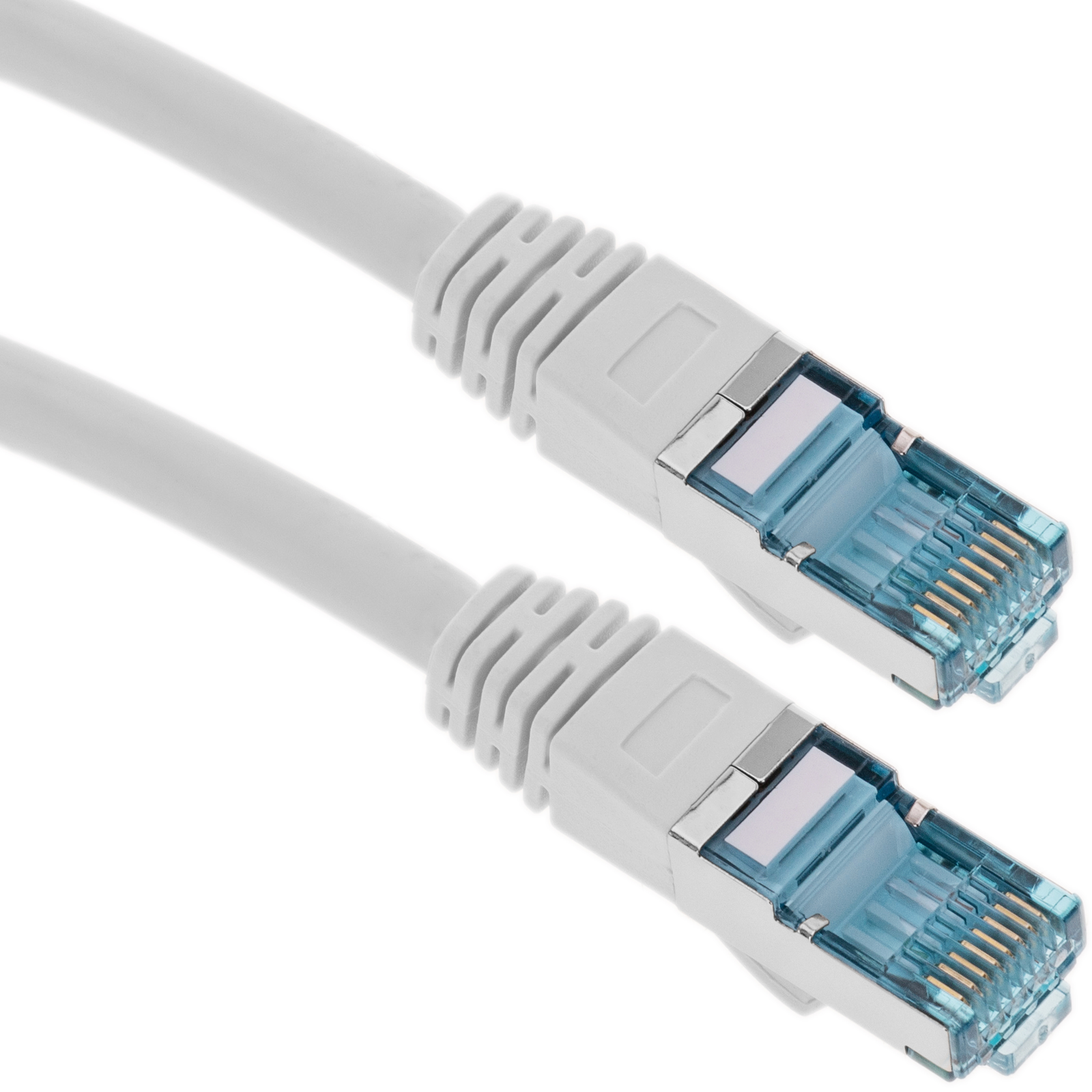 Câble réseau Ethernet SSTP Cat.7 blanc 1 m - 3