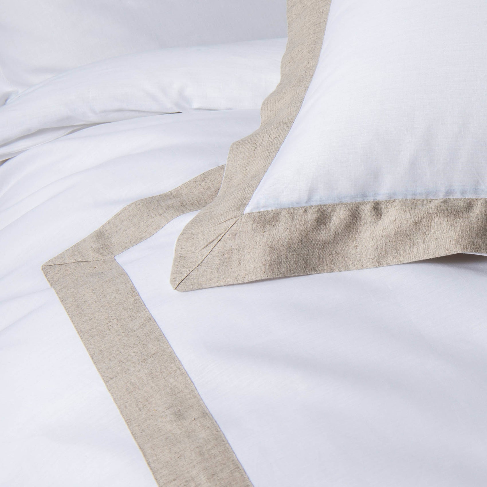 PARURE 3 P. 240 x 220 CM UNI 57 FILS LAURALINE - 220x240cm - Blanc - 7