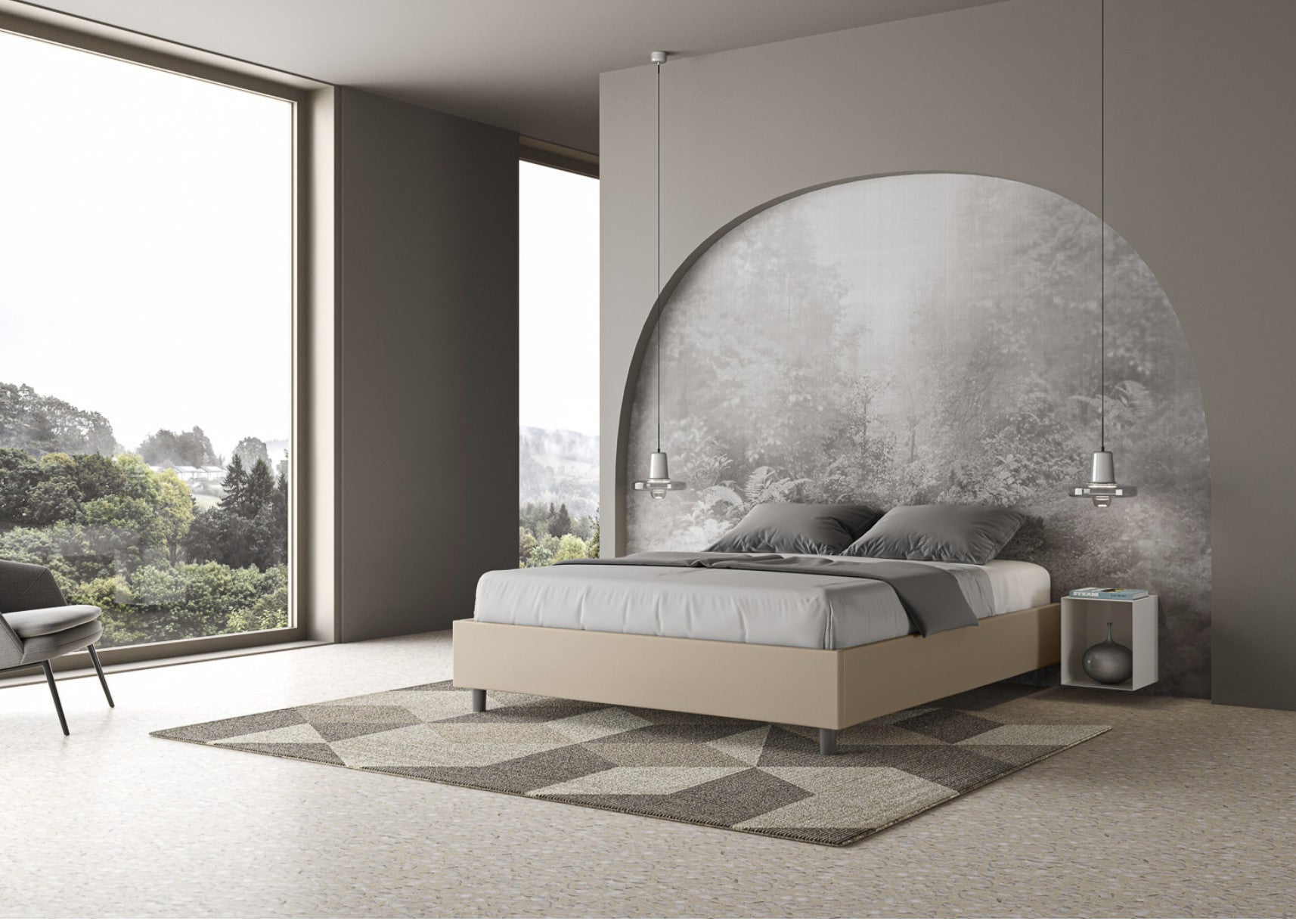 Letto King Size Letto Matrimoniale Contenitore Alto Da Terra Letto