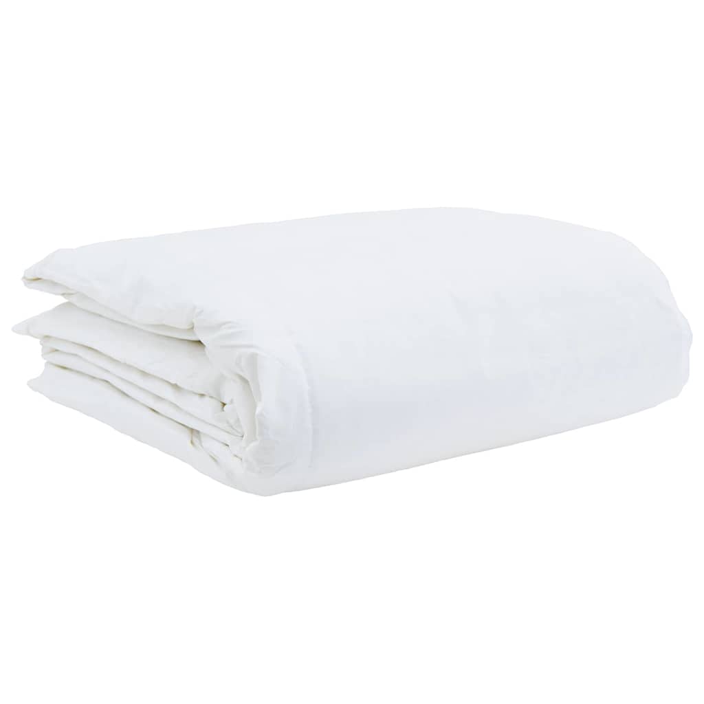 Couette avec oreiller 3 pcs | Duvet Blanc 240 x 220 cm Bas - 4