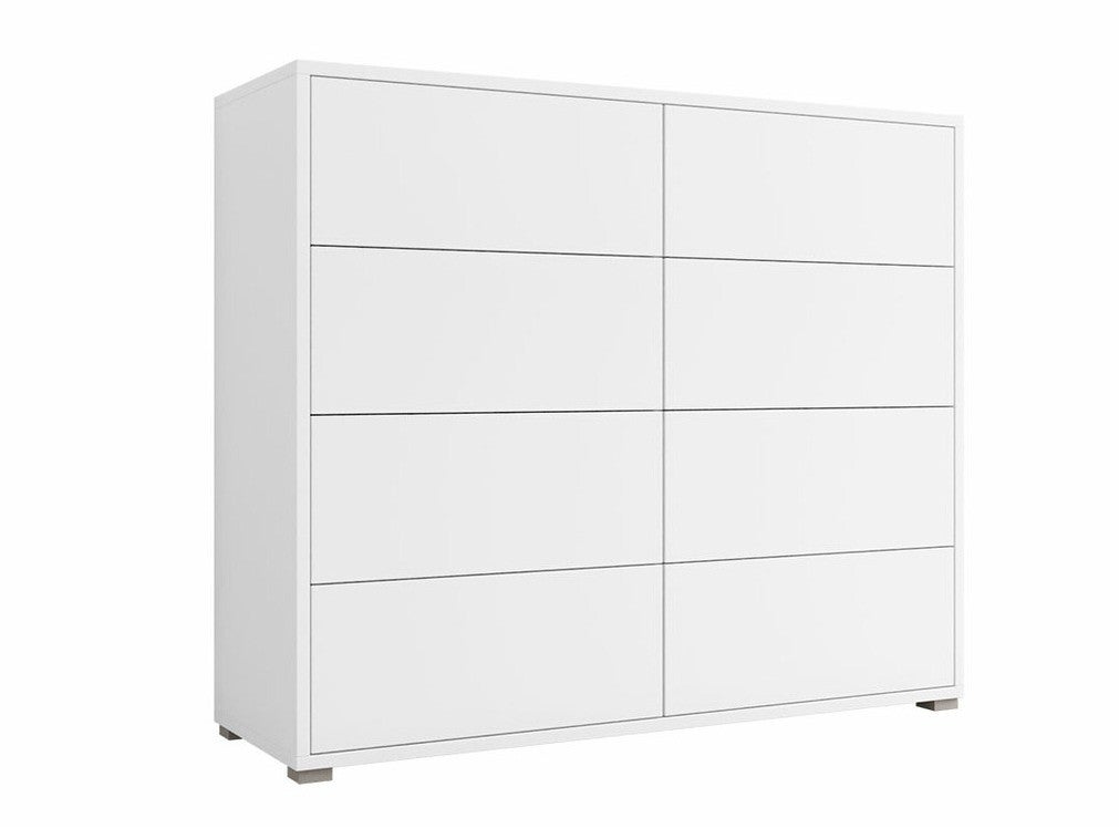 Commode Comfivo A101, Mat blanc, Blanc, Avec tiroirs, Number of drawers ...