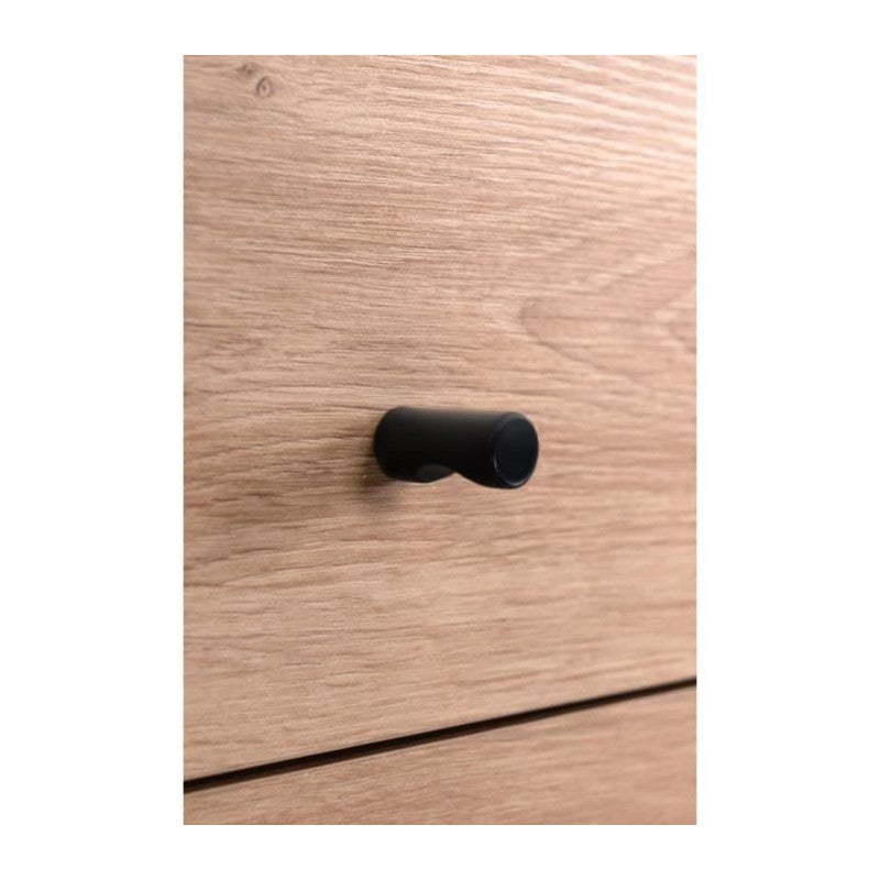 Vestiaire avec miroir - MEDAN 42B - Anthracite / Chene artisan - 122 x 190 x 37 cm - 5