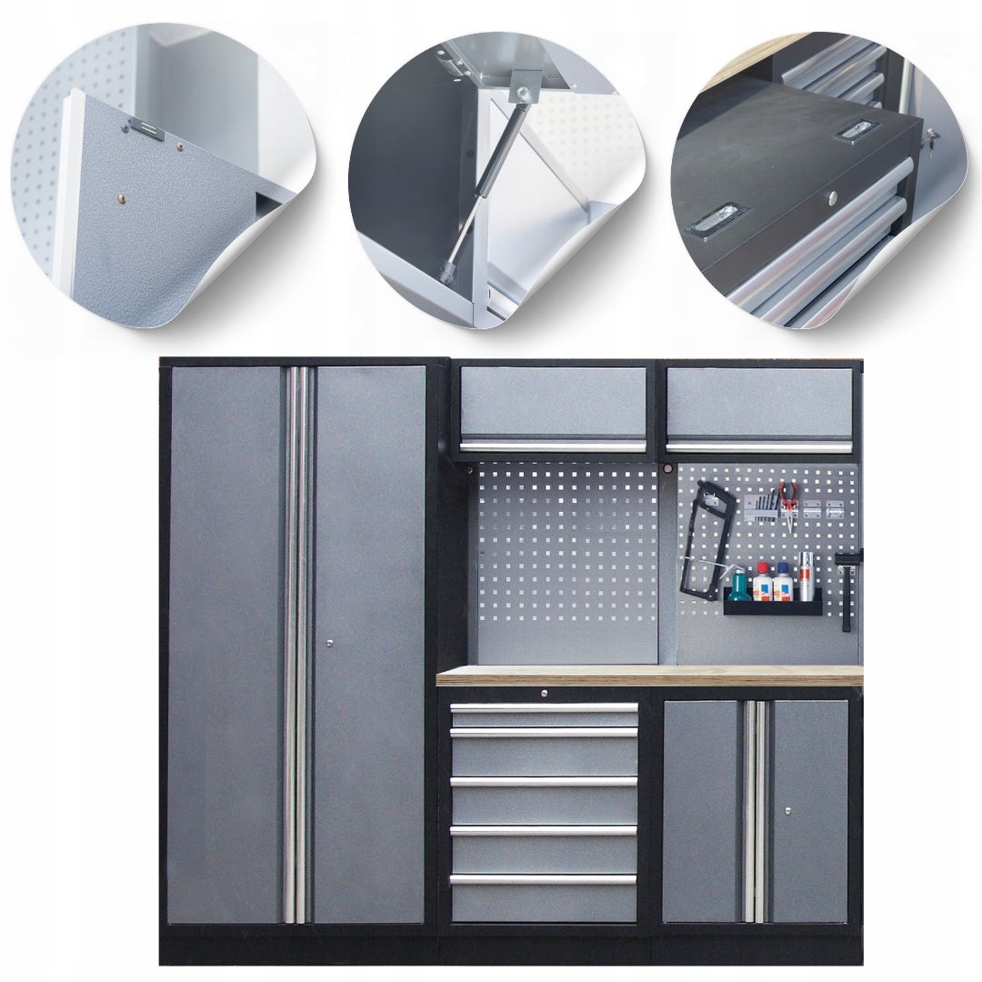 Zestaw modułowych mebli warsztatowych Garażowych VIBER-SYSTEM OPCJA 1