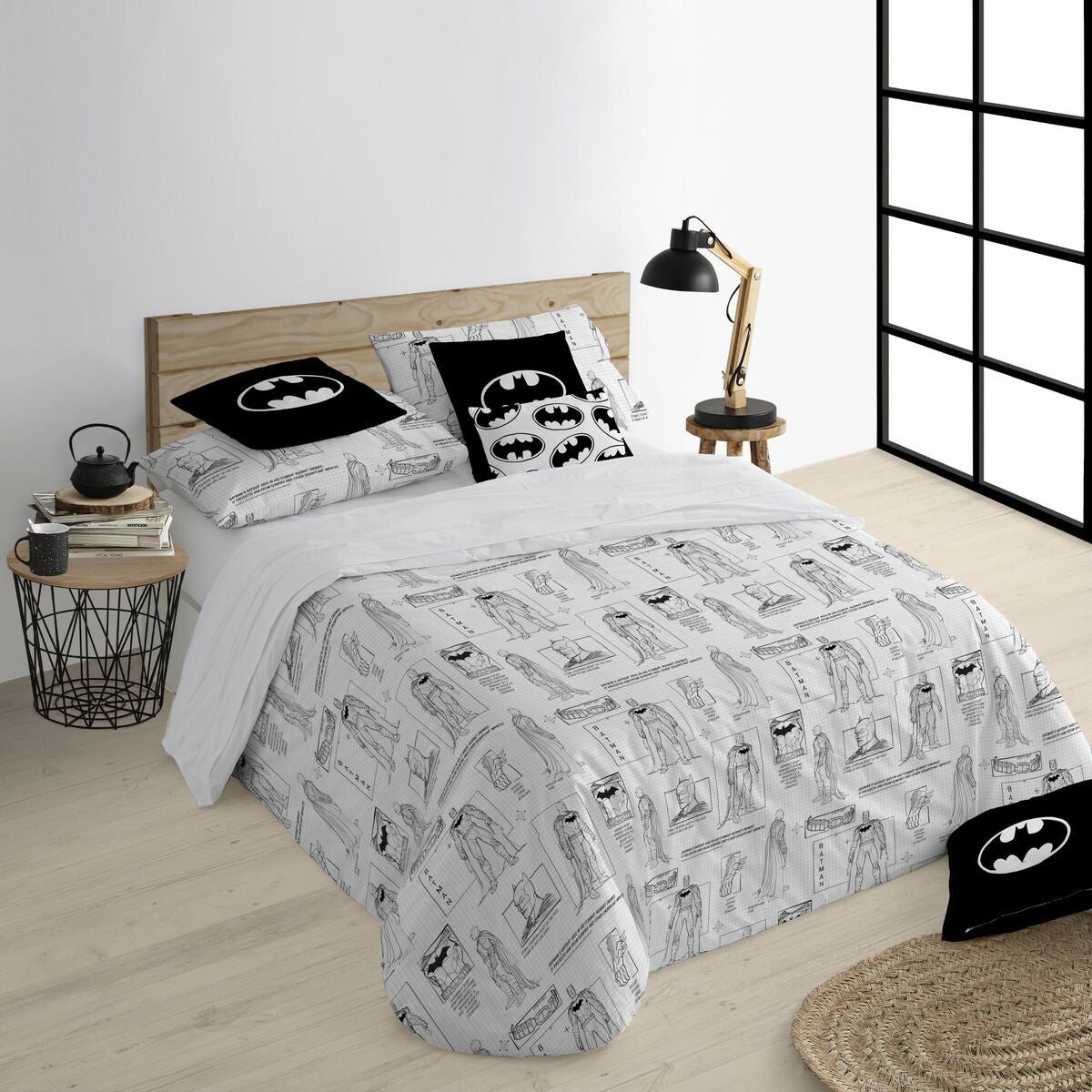 Copriletto Morbido Batman Per Bambini | Plaid In Microfibra 152x127 Cm Con Logo | Leggero E Traspirante | Perfetto Per Divano, Letto O Cameretta | Regalo Per Supereroi