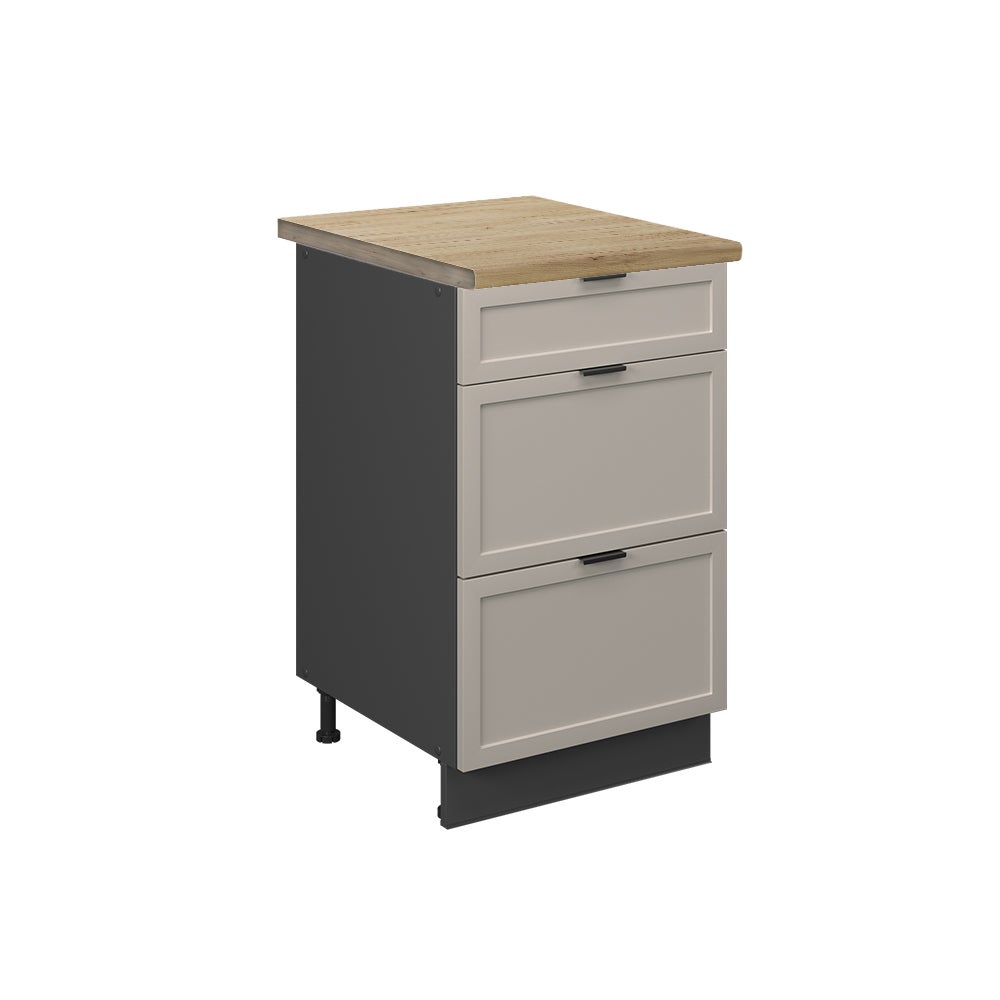 Vicco Szafka dolna do kuchni Fame-Line, GreyBeige, 50 cm , BP Dąb