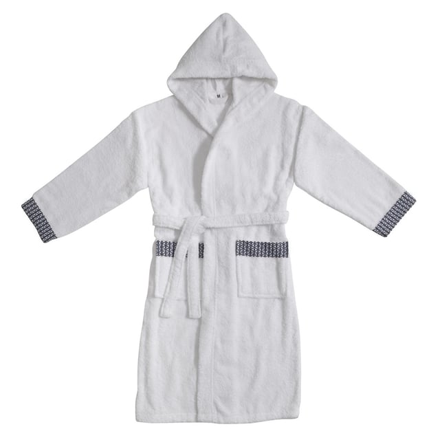 Peignoir adulte à capuche en coton éponge taille L - NAPOLI