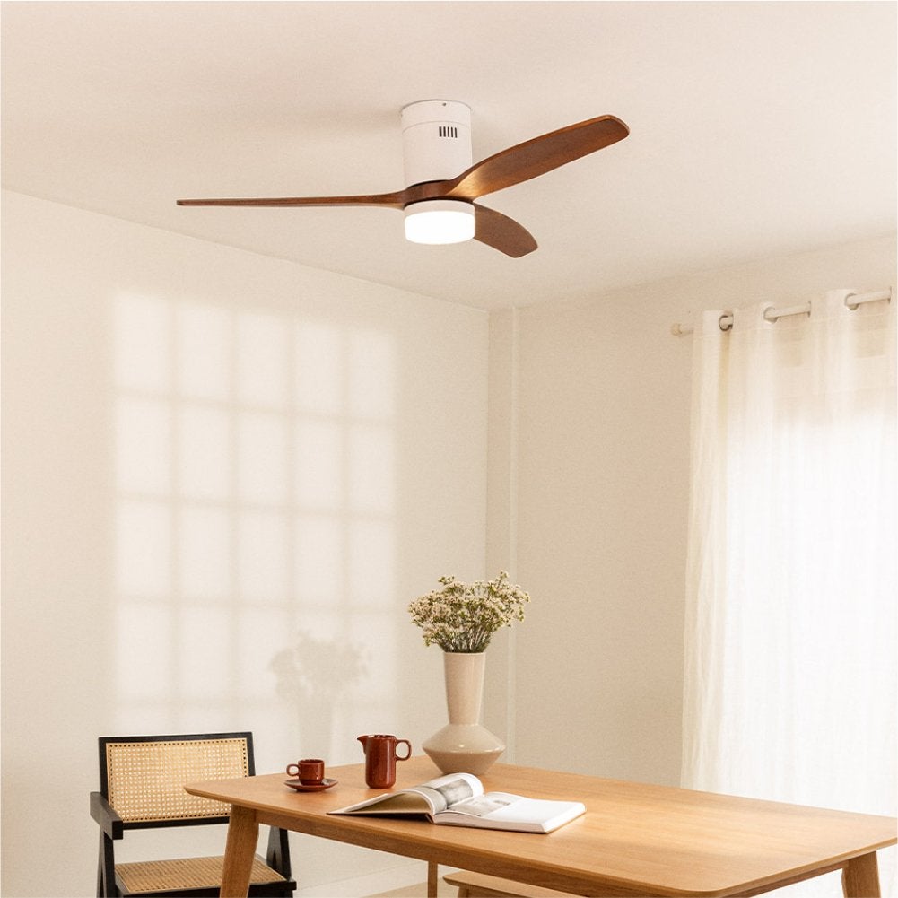 CREATE - WIND CALM NATURAL WOOD - Wentylator sufitowy 40W cichy 100% drewno -