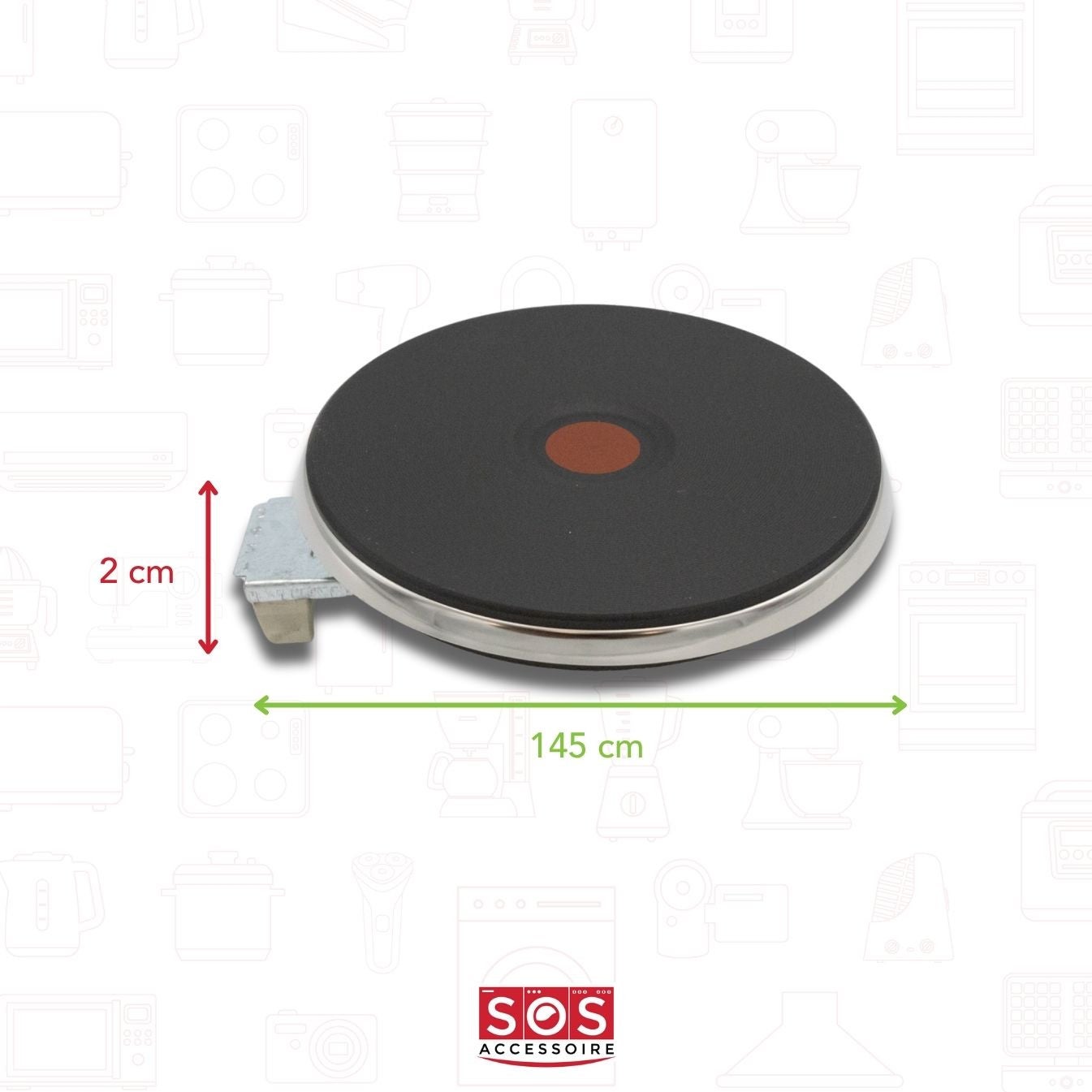 EGO - PIANO COTTURA DIAMETRO 145MM 1500W 220V VELOCE EGO - 1814463196 - 2