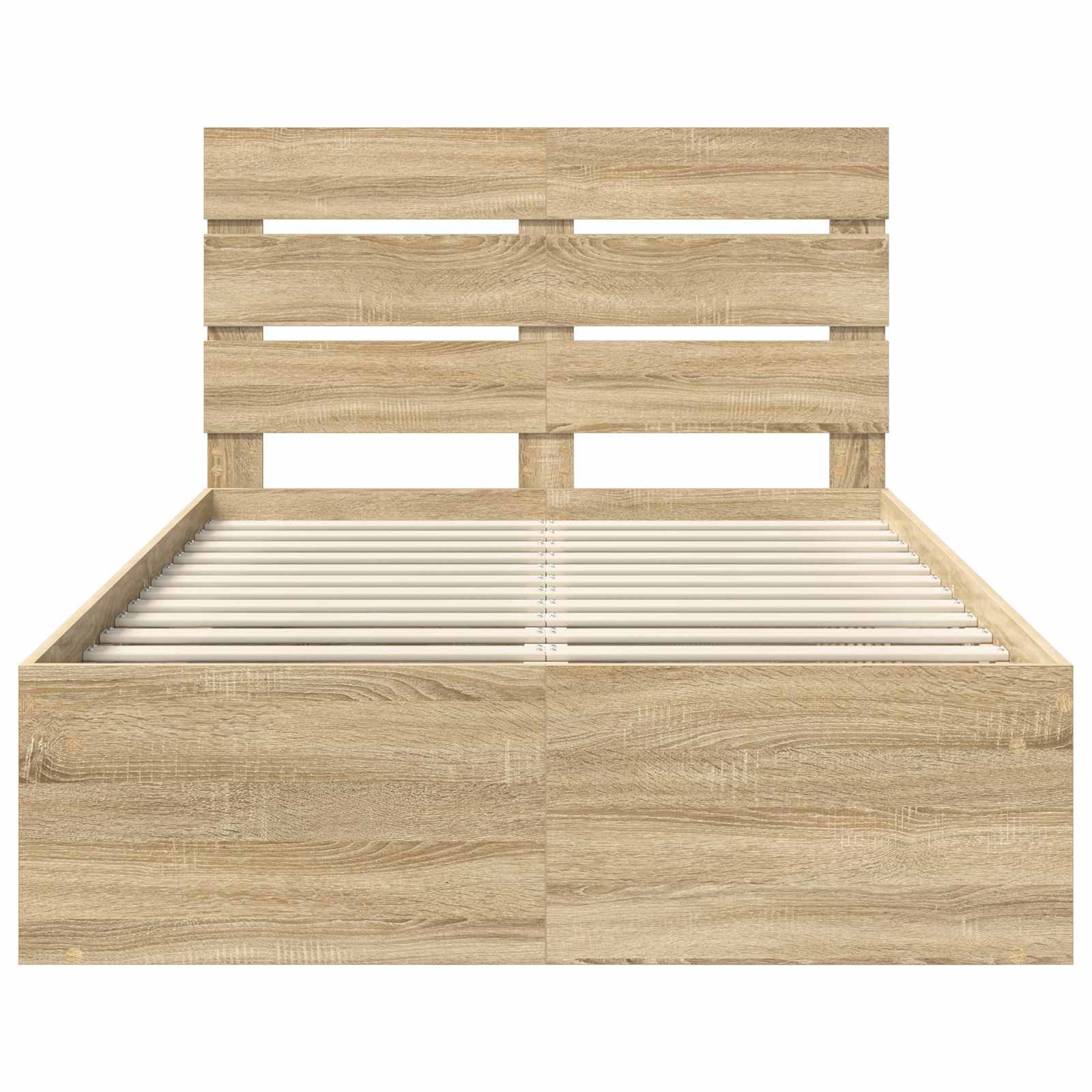 Cadre de lit 120 x 190 cm bois de pin massif - 7