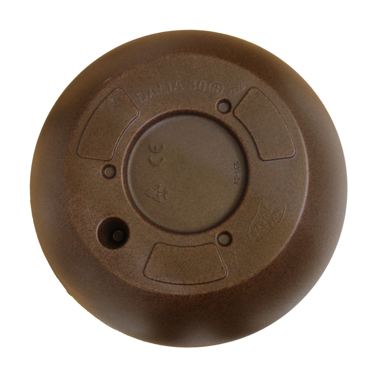 DALIA 30 - Pot rond pour plantes et fleurs en polyéthylène ø30x22,5 cm pour l'extérieur et l'intérieur très résistant. Couleur bronze - 3