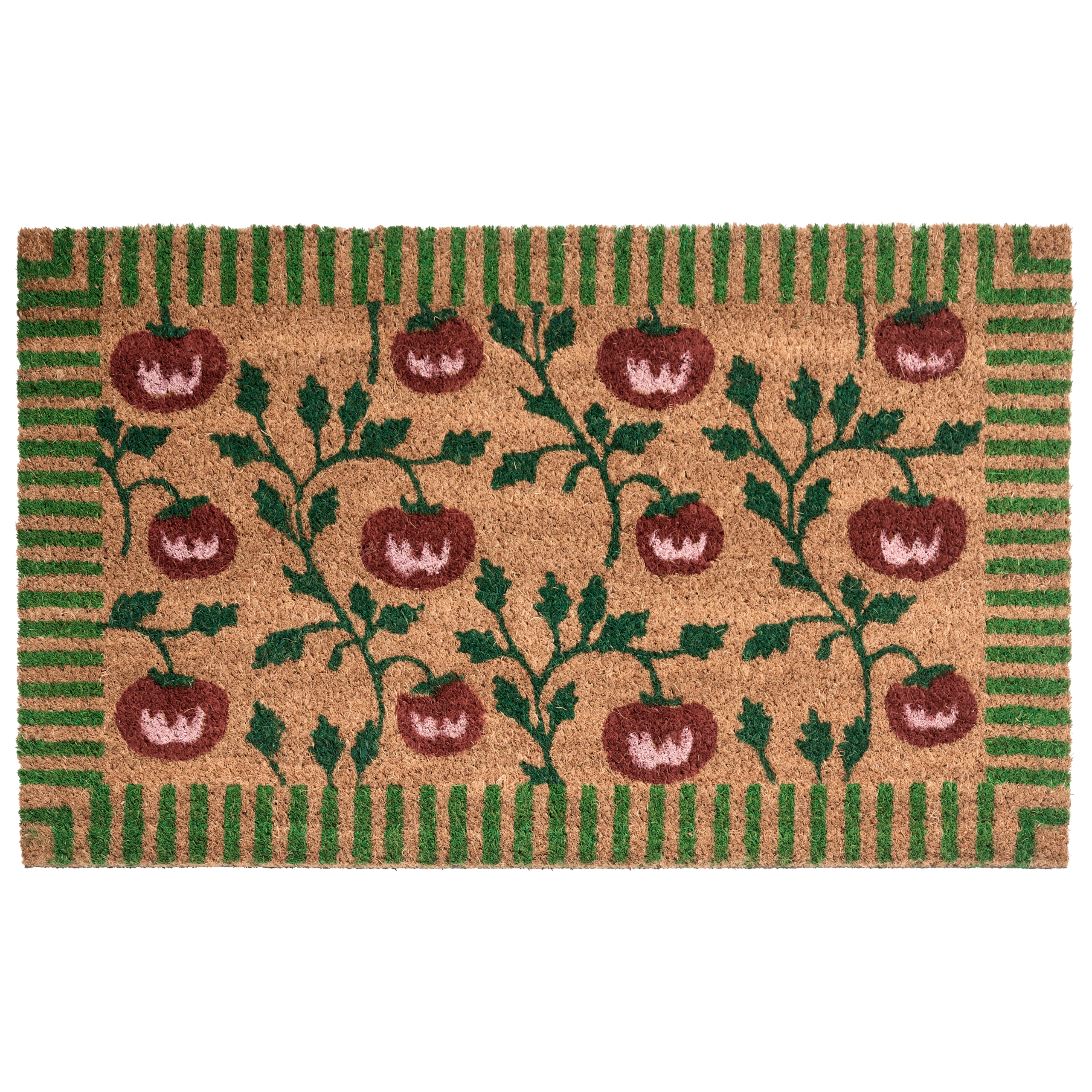Covor intrare KNIK Natural 40 x 60 cm Roșie Fibră de nucă de cocos
