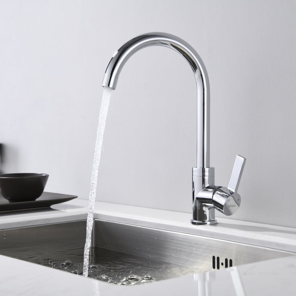Mitigeur De Cuisine Inox, Mat, Hauteur 46cm, Diamètre 30-40mm, Neuf