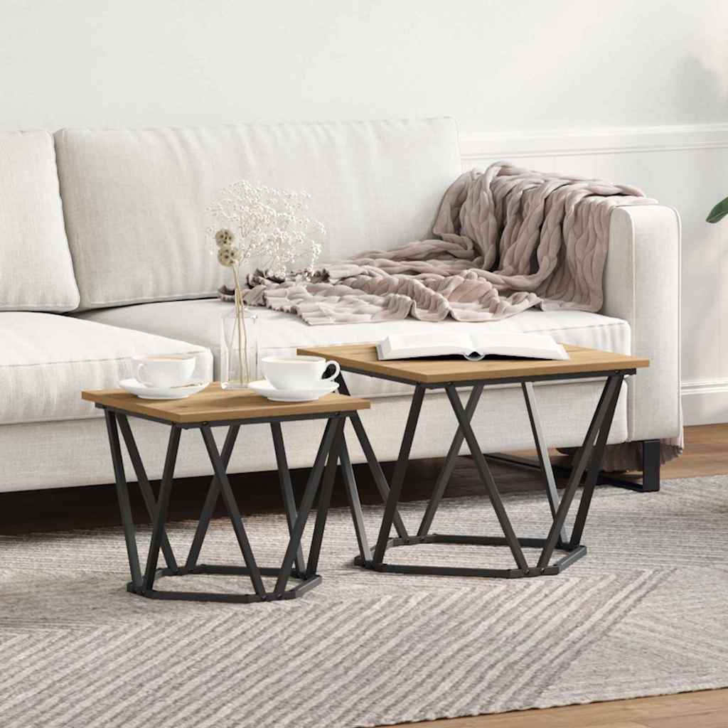Table Basse Antiquaire – Style Chêne Marron – Rectangulaire – Occasion