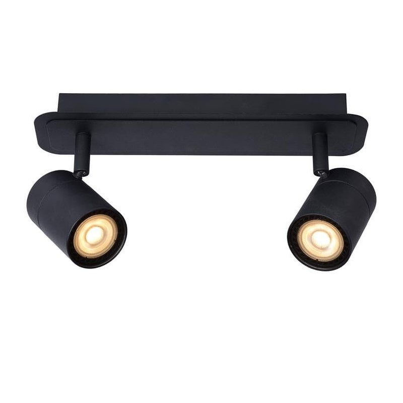 Lampa sufitowa LENNART czarna 2xGU10x5W metal wym:15x28x7cm IP44 Lucide