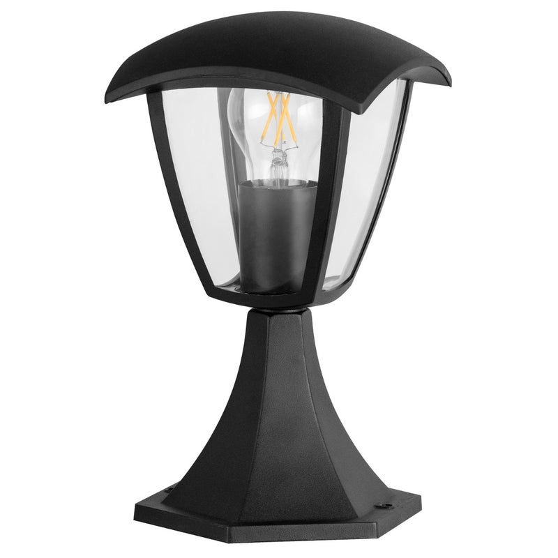 Lampa ogrodowa stojąca Igma czarny mat 1xE27x12W IP44 wym: 29,5 x 15,5 x 15,5 cm aluminium Polux